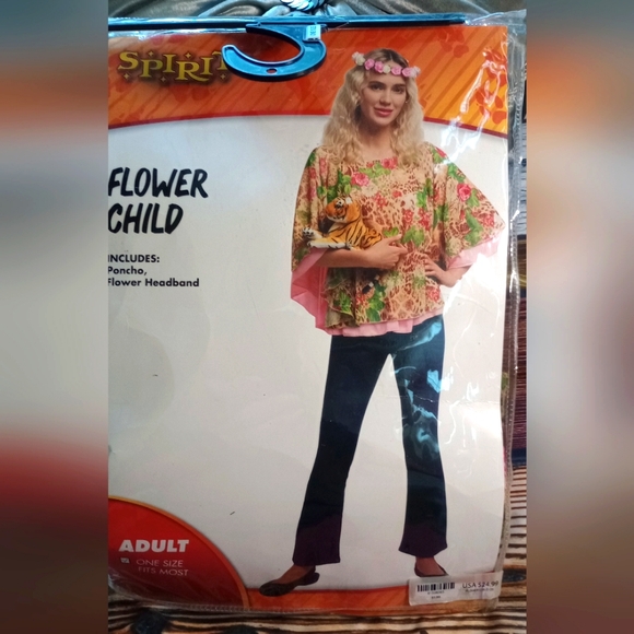 Spirit Halloween Flower Child Costume - Adult One Size Fits Most - Picture 1 of 7